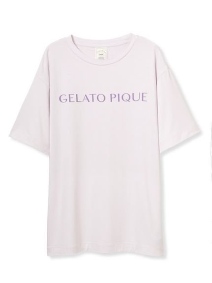 【ジェラート ピケ/gelato pique】のロゴTシャツ インテリア・キッズ・メンズ・レディースファッション・服の通販 founy(ファニー) 　ファッション　Fashion　レディースファッション　WOMEN　トップス・カットソー　Tops/Tshirt　シャツ/ブラウス　Shirts/Blouses　ロング / Tシャツ　T-Shirts　とろみ　Thickness　なめらか　Smooth　ショート　Short　シンプル　Simple　ラベンダー　Lavender　ロング　Long　LAV[071]|ID: prp329100004069717 ipo3291000000027561876