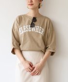 【マイカ ディール/MICA & DEAL】のELSEWHERE ロゴ5分袖T-shirt 人気、トレンドファッション・服の通販 founy(ファニー) ファッション Fashion レディースファッション WOMEN トップス・カットソー Tops/Tshirt シャツ/ブラウス Shirts/Blouses ロング / Tシャツ T-Shirts カットソー Cut And Sew シルク Silk 人気 Popularity プリント Print thumbnail BEIGE|ID: prp329100004069719 ipo3291000000027537167