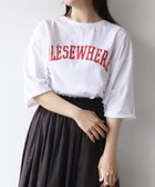 【マイカ ディール/MICA & DEAL】のELSEWHERE ロゴ5分袖T-shirt 人気、トレンドファッション・服の通販 founy(ファニー) ファッション Fashion レディースファッション WOMEN トップス・カットソー Tops/Tshirt シャツ/ブラウス Shirts/Blouses ロング / Tシャツ T-Shirts カットソー Cut And Sew シルク Silk 人気 Popularity プリント Print thumbnail RED|ID: prp329100004069719 ipo3291000000027537169