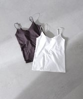 【ナチュラル ビューティー ベーシック/NATURAL BEAUTY BASIC】のWingコラボカップ付きキャミソール 人気、トレンドファッション・服の通販 founy(ファニー) ファッション Fashion レディースファッション WOMEN トップス・カットソー Tops/Tshirt キャミソール / ノースリーブ No Sleeves アンダー Under キャミソール Camisole シアー Sheer ストレッチ Stretch ドッキング Docking フラット Flat メタル Metal おすすめ Recommend |ID:prp329100004069761