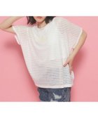 【ピンク ラテ/PINK-latte / KIDS】の【2点SET】シアーボーダーTシャツ+インナータンクセットアイテム 人気、トレンドファッション・服の通販 founy(ファニー) ファッション Fashion キッズファッション KIDS おすすめ Recommend インナー Inner ショート Short タンク Tank テレコ Tereko ビッグ Big 再入荷 Restock/Back In Stock/Re Arrival 夏 Summer 透かし Watermark thumbnail オフホワイト|ID: prp329100004069826 ipo3291000000028012875