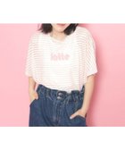 【ピンク ラテ/PINK-latte / KIDS】の【2点SET】シアーボーダーTシャツ+インナータンクセットアイテム 人気、トレンドファッション・服の通販 founy(ファニー) ファッション Fashion キッズファッション KIDS おすすめ Recommend インナー Inner ショート Short タンク Tank テレコ Tereko ビッグ Big 再入荷 Restock/Back In Stock/Re Arrival 夏 Summer 透かし Watermark thumbnail ライトピンク|ID: prp329100004069826 ipo3291000000028012876