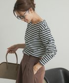 【アーバンリサーチ ドアーズ/URBAN RESEARCH DOORS】のボーダーロングスリーブTシャツ 人気、トレンドファッション・服の通販 founy(ファニー) ファッション Fashion レディースファッション WOMEN トップス・カットソー Tops/Tshirt シャツ/ブラウス Shirts/Blouses ロング / Tシャツ T-Shirts 2024年 2024 2024-2025秋冬・A/W Aw/Autumn/Winter/Fw/Fall/2024-2025 A/W・秋冬 Aw・Autumn/Winter・Fw・Fall-Winter 冬 Winter インナー Inner シンプル Simple スウェット Sweat スマート Smart ボーダー Border thumbnail IVO×NVY|ID: prp329100004070048 ipo3291000000028807444