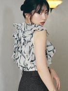 【スナイデル/SNIDEL】のSustainableリボンスリーブオーガンブラウス 人気、トレンドファッション・服の通販 founy(ファニー) ファッション Fashion レディースファッション WOMEN トップス・カットソー Tops/Tshirt シャツ/ブラウス Shirts/Blouses おすすめ Recommend ウェーブ Wave ショルダー Shoulder トレンド Trend ノースリーブ No Sleeve フィット Fit プリント Print リボン Ribbon 人気 Popularity 定番 Standard 無地 Plain Color thumbnail BLK[009]|ID: prp329100004071283 ipo3291000000027979205