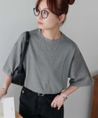 【ディスコート/Discoat】の【WEB限定】≪16色展開≫ビック半袖Tシャツ 人気、トレンドファッション・服の通販 founy(ファニー) ファッション Fashion レディースファッション WOMEN トップス・カットソー Tops/Tshirt シャツ/ブラウス Shirts/Blouses ロング / Tシャツ T-Shirts おすすめ Recommend インナー Inner シンプル Simple ビスチェ Bustier レース Race 半袖 Short Sleeve thumbnail ダークグレー|ID: prp329100004071407 ipo3291000000028774671