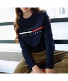 【トミーヒルフィガー/TOMMY HILFIGER】のTOMMY HILFIGER(トミーヒルフィガー) 【オンライン限定】トミーヒルフィガーロゴロングスリーブTシャツ / TINO TEE ネイビーFAP|ID: prp329100004071618 ipo3291000000028881541