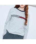 【トミーヒルフィガー/TOMMY HILFIGER】のTOMMY HILFIGER(トミーヒルフィガー) 【オンライン限定】トミーヒルフィガーロゴロングスリーブTシャツ / TINO TEE グレーP8F|ID: prp329100004071618 ipo3291000000028881548