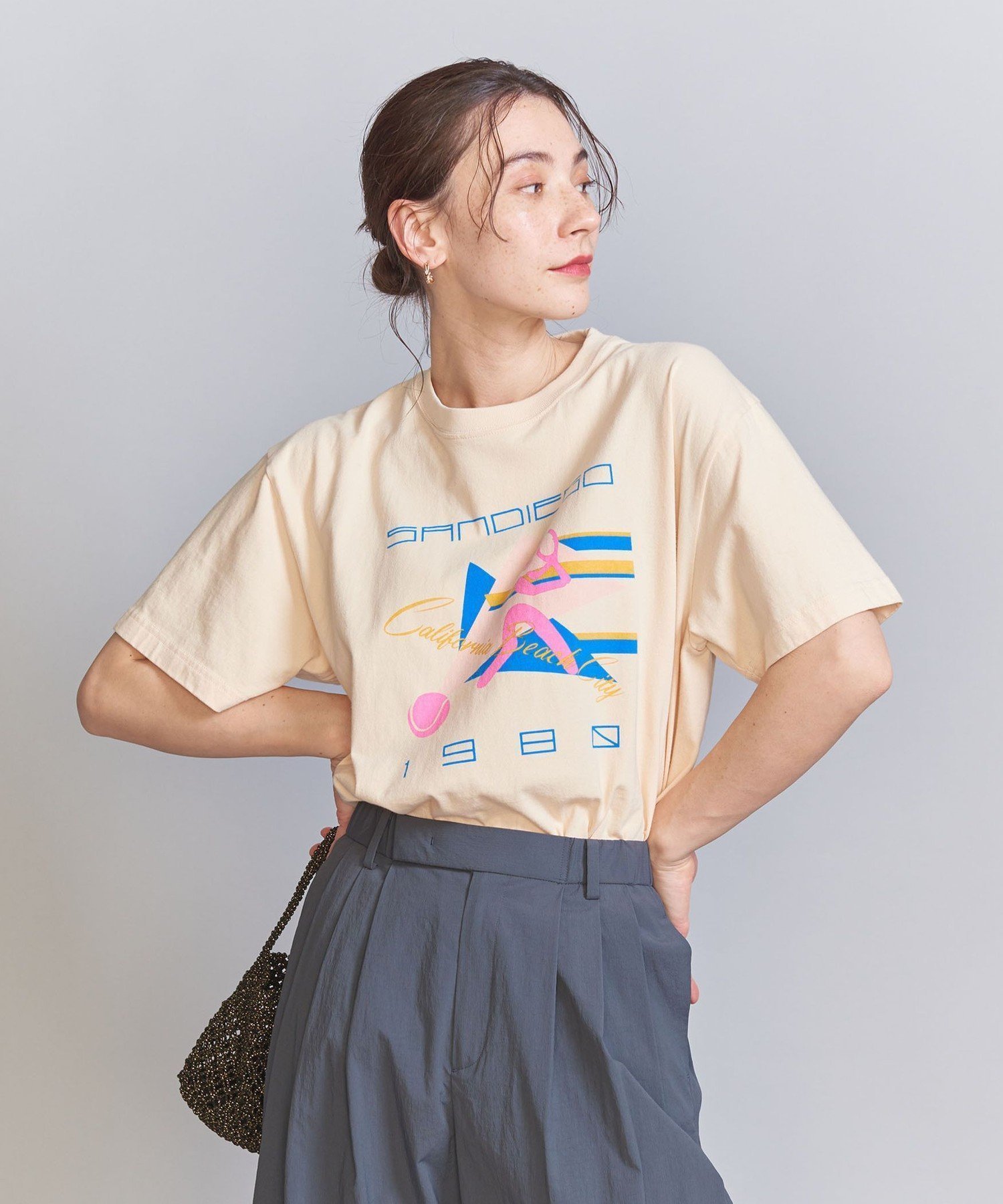 【ビューティ&ユース ユナイテッドアローズ/BEAUTY&YOUTH / UNITED ARROWS】の【別注】 GOOD ROCK SPEED スポーツ レトロプリントTシャツ インテリア・キッズ・メンズ・レディースファッション・服の通販 founy(ファニー) 　ファッション　Fashion　レディースファッション　WOMEN　トップス・カットソー　Tops/Tshirt　シャツ/ブラウス　Shirts/Blouses　ロング / Tシャツ　T-Shirts　インナー　Inner　春　Spring　グラフィック　Graphic　今季　This Season　シアー　Sheer　スペシャル　Special　スポーツ　Sports　人気　Popularity　プリント　Print　別注　Special Order　メッシュ　Mesh　S/S・春夏　Ss・Spring/Summer　おすすめ　Recommend　夏　Summer　NATURAL|ID: prp329100004071648 ipo3291000000028104882