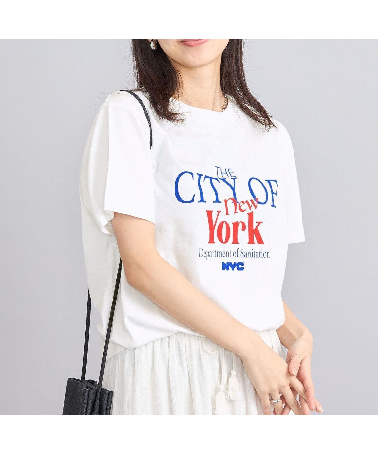 【コーエン/COEN】のROCK STANLEY(ロックスタンレー)別注NYCロゴプリントTシャツ インテリア・キッズ・メンズ・レディースファッション・服の通販 founy(ファニー) 　ファッション　Fashion　レディースファッション　WOMEN　トップス・カットソー　Tops/Tshirt　シャツ/ブラウス　Shirts/Blouses　ロング / Tシャツ　T-Shirts　アウトドア　Outdoor　デニム　Denim　バランス　Balance　プリント　Print　ベーシック　Basic　別注　Special Order　OFF WHITE|ID: prp329100004071855 ipo3291000000029051745