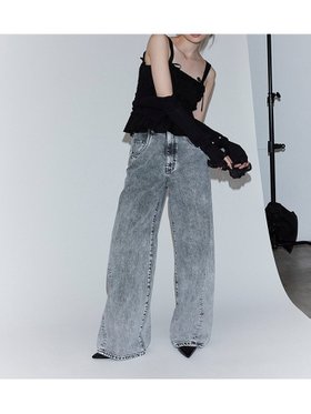 【フレイ アイディー/FRAY I.D】 ワイドストレートデニムパンツ人気、トレンドファッション・服の通販 founy(ファニー) ファッション Fashion レディースファッション WOMEN パンツ Pants デニムパンツ Denim Pants カットソー Cut And Sew シンプル Simple デニム Denim トレンド Trend バランス Balance ワイド Wide 今季 This Season |ID:prp329100004071983