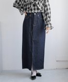 【ローリーズファーム/LOWRYS FARM】のCONE/デニムタイトロングスカート 人気、トレンドファッション・服の通販 founy(ファニー) ファッション Fashion レディースファッション WOMEN スカート Skirt ロングスカート Long Skirt コンパクト Compact スリット Slit デニム Denim バランス Balance 定番 Standard thumbnail ネイビー88|ID: prp329100004072308 ipo3291000000028435593