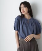 【ナチュラル ビューティー ベーシック/NATURAL BEAUTY BASIC】のメタルバーポイントブラウス 人気、トレンドファッション・服の通販 founy(ファニー) ファッション Fashion レディースファッション WOMEN トップス・カットソー Tops/Tshirt シャツ/ブラウス Shirts/Blouses とろみ Thickness シンプル Simple フロント Front thumbnail ネイビーブルー1|ID: prp329100004072359 ipo3291000000028227461