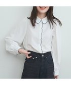 【ナチュラルクチュール/natural couture】の【WEB限定】スカラップ刺繍衿付ブラウス オフホワイト|ID: prp329100004072387 ipo3291000000028810829