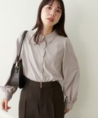 【ナチュラルクチュール/natural couture】の【WEB限定】スカラップ刺繍衿付ブラウス 人気、トレンドファッション・服の通販 founy(ファニー) ファッション Fashion レディースファッション WOMEN トップス・カットソー Tops/Tshirt シャツ/ブラウス Shirts/Blouses 2024年 2024 2024-2025秋冬・A/W Aw/Autumn/Winter/Fw/Fall/2024-2025 おすすめ Recommend インナー Inner キャミワンピース Cami Dress シンプル Simple スカラップ Scalloped デニム Denim パイピング Piping フェミニン Feminine フレア Flare ポケット Pocket エレガント 上品 Elegant thumbnail グレイッシュベージュ|ID: prp329100004072387 ipo3291000000028810830