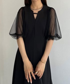 【ジュノア/JUNOAH】のcallautia チュールワンピース 人気、トレンドファッション・服の通販 founy(ファニー) ファッション Fashion レディースファッション WOMEN ワンピース Dress |ID:prp329100004073037