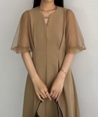 【ジュノア/JUNOAH】のcallautia チュールワンピース 人気、トレンドファッション・服の通販 founy(ファニー) ファッション Fashion レディースファッション WOMEN ワンピース Dress thumbnail モカ|ID: prp329100004073037 ipo3291000000028340838