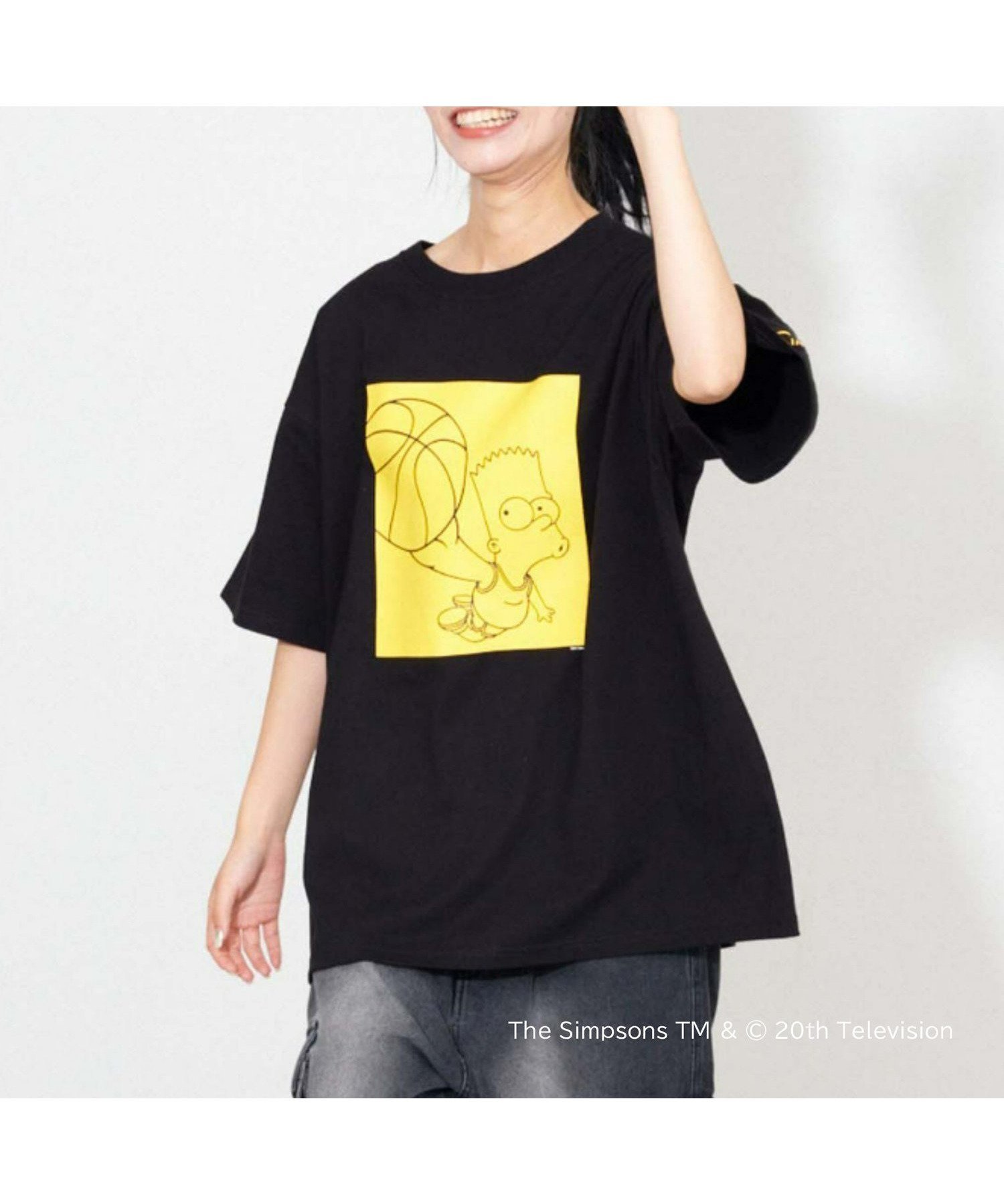 【チャオパニックティピー/CIAOPANIC TYPY】の【THE SIMPSONS】 スポーツグラフィックTEE インテリア・キッズ・メンズ・レディースファッション・服の通販 founy(ファニー) 　ファッション　Fashion　レディースファッション　WOMEN　スポーツウェア　Sportswear　キャラクター　Character　グラフィック　Graphic　コレクション　Collection　サッカー　Soccer　スプリング　Spring　スポーツ　Sports　ビッグ　Big　フロント　Front　プリント　Print　ワーク　Work　おすすめ　Recommend　ブラックその他2|ID: prp329100004074131 ipo3291000000028547764