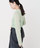 【イエナ/IENA】のフロッキーチュール ロングスリーブプルオーバー 人気、トレンドファッション・服の通販 founy(ファニー) ファッション Fashion レディースファッション WOMEN トップス・カットソー Tops/Tshirt プルオーバー Pullover 2024年 2024 2024-2025秋冬・A/W Aw/Autumn/Winter/Fw/Fall/2024-2025 thumbnail グリーン B|ID: prp329100004074206 ipo3291000000028478091