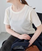 【イエナ/IENA】のフロッキーチュールハーフスリーブプルオーバー 人気、トレンドファッション・服の通販 founy(ファニー) ファッション Fashion レディースファッション WOMEN トップス・カットソー Tops/Tshirt プルオーバー Pullover 2024年 2024 2024-2025秋冬・A/W Aw/Autumn/Winter/Fw/Fall/2024-2025 thumbnail ホワイト|ID: prp329100004074207 ipo3291000000028478098