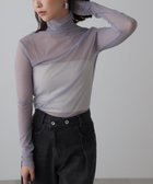 【フリーズマート/FREE'S MART】のシースルーハイネックカットソー 人気、トレンドファッション・服の通販 founy(ファニー) ファッション Fashion レディースファッション WOMEN トップス・カットソー Tops/Tshirt カットソー Cut and Sewn インナー Inner シアー Sheer シンプル Simple スリム Slim ハイネック High Neck ビッグ Big thumbnail ライトブルー|ID: prp329100004074246 ipo3291000000027502558