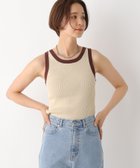 【レプシィム ローリーズファーム/LEPSIM LOWRYS FARM】の14ゲージリブタンク 人気、トレンドファッション・服の通販 founy(ファニー) ファッション Fashion レディースファッション WOMEN サマー Summer タンク Tank thumbnail ベージュ*ブラウン52|ID: prp329100004074295 ipo3291000000027930243