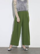 【ラシュッド/LASUD】のロールアップタックワイドパンツ 人気、トレンドファッション・服の通販 founy(ファニー) ファッション Fashion レディースファッション WOMEN パンツ Pants ワイド Wide thumbnail カーキ|ID: prp329100004074344 ipo3291000000027777467