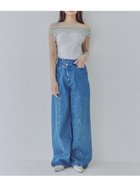 【スナイデル/SNIDEL】のラインストーンデザインワイドデニム 人気、トレンドファッション・服の通販 founy(ファニー) ファッション Fashion レディースファッション WOMEN おすすめ Recommend ウェーブ Wave コクーン Cocoon ストーン Stone センター Center デニム Denim ビジュー Bijou フロント Front ポケット Pocket ヨーク Yoke ワイド Wide thumbnail BLU[086]|ID: prp329100004074406 ipo3291000000027503496