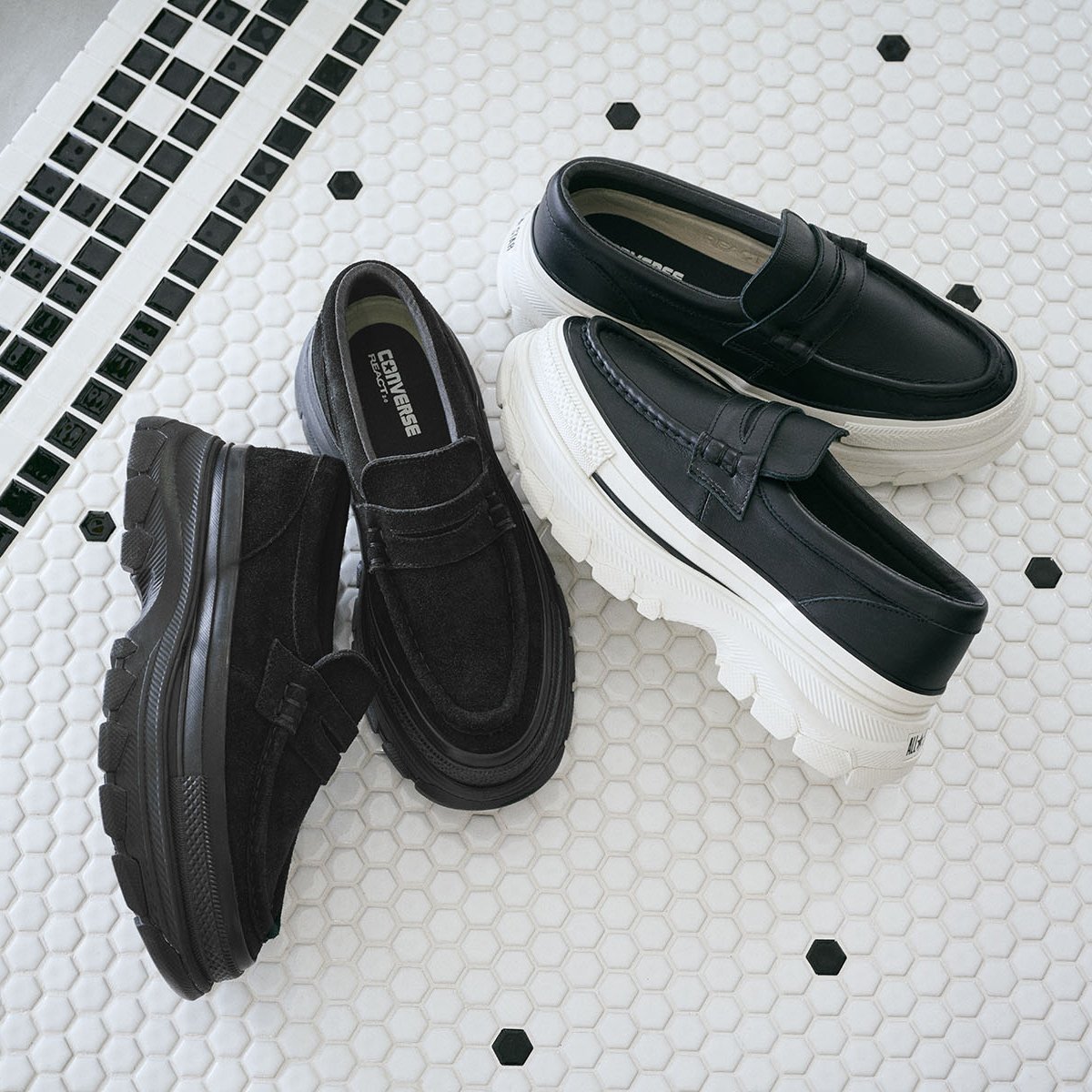 【コンバース/CONVERSE】の【CONVERSE 公式】ALL STAR TREKWAVE LOAFER/【コンバース 公式】オールスター トレックウエーブ ローファー 厚底 人気、トレンドファッション・服の通販 founy(ファニー) 　ファッション　Fashion　レディースファッション　WOMEN　厚底　Platforms　クラシック　Classic　シューズ　Shoes　スエード　Suede　トレンド　Trend　 other-1|ID: prp329100004074797 ipo3291000000028919484