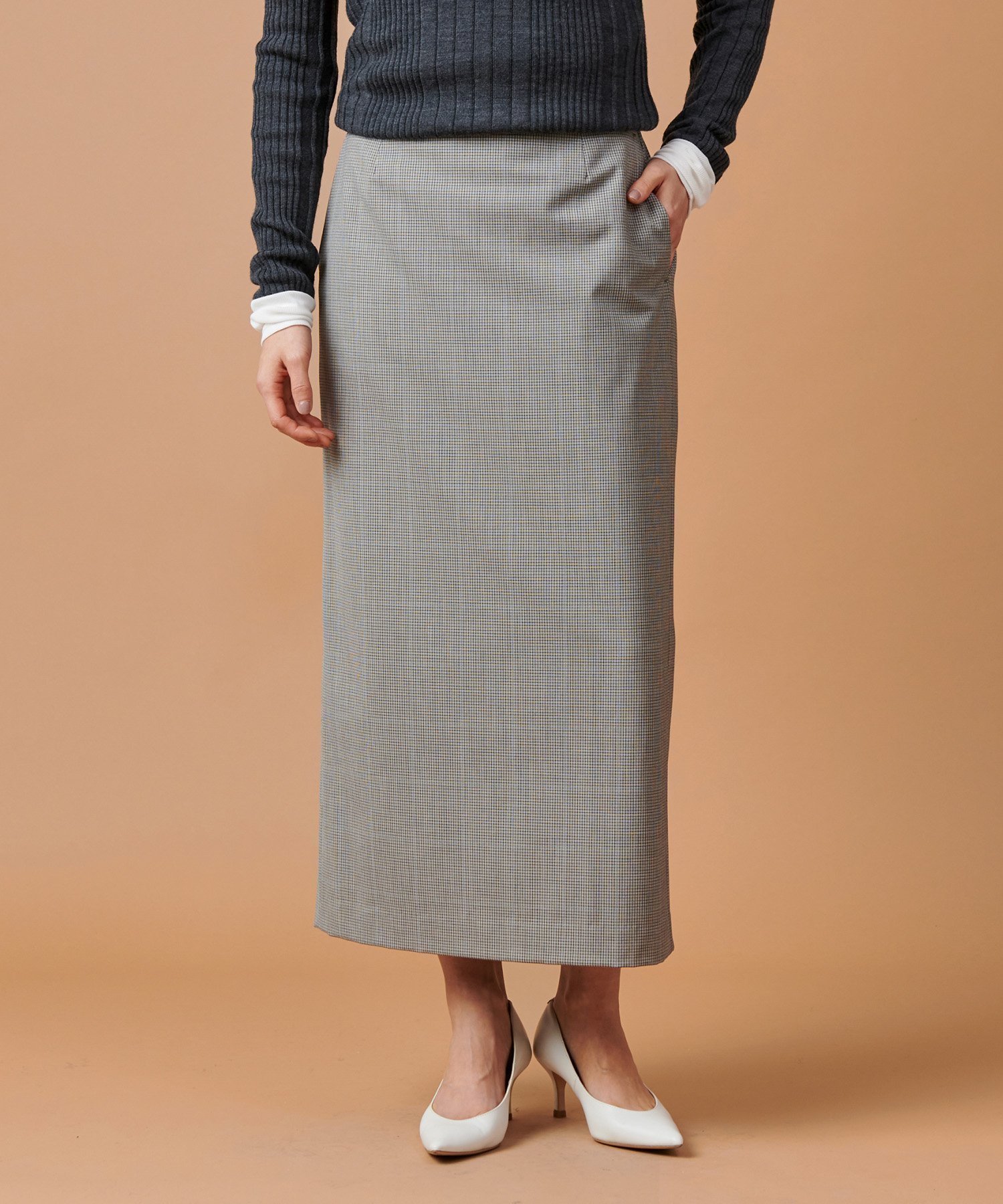 【マイカ ディール/MICA & DEAL】の【marmors】check straight skirt 人気、トレンドファッション・服の通販 founy(ファニー) 　ファッション　Fashion　レディースファッション　WOMEN　スカート　Skirt　秋　Autumn/Fall　クラシカル　Classical　シンプル　Simple　ストレッチ　Stretch　チェック　Check　定番　Standard　ピーチ　Peach　 other-1|ID: prp329100004075123 ipo3291000000027515922