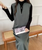 【その他のブランド/Other】のバックスリットスキッパーロングジャンパースカート 人気、トレンドファッション・服の通販 founy(ファニー) ファッション Fashion レディースファッション WOMEN スカート Skirt バッグ Bag カットソー Cut And Sew スウェット Sweat スキッパー Skipper スマート Smart スリット Slit タンク Tank トレンド Trend ノースリーブ No Sleeve ハイネック High Neck ポケット Pocket ロング Long 夏 Summer エレガント 上品 Elegant セレモニー Ceremony thumbnail カーキ|ID: prp329100004075224 ipo3291000000028907310