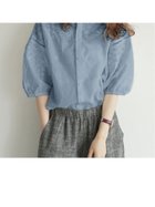 【ジュノア/JUNOAH】の刺繍ノーカラーレースブラウス 人気、トレンドファッション・服の通販 founy(ファニー) ファッション Fashion レディースファッション WOMEN トップス・カットソー Tops/Tshirt シャツ/ブラウス Shirts/Blouses thumbnail ブルー|ID: prp329100004075540 ipo3291000000028302831