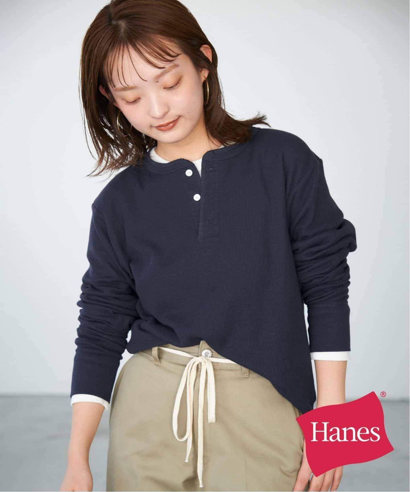 【スローブ イエナ/SLOBE IENA】のHANES/ヘインズ SLOBE別注 WAFFLE 2パックカットソー 人気、トレンドファッション・服の通販 founy(ファニー) 　ファッション　Fashion　レディースファッション　WOMEN　トップス・カットソー　Tops/Tshirt　カットソー　Cut and Sewn　別注　Special Order　 other-1|ID: prp329100004075581 ipo3291000000028324126