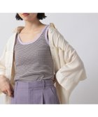 【ローリーズファーム/LOWRYS FARM】のUSAベーシックタンク 人気、トレンドファッション・服の通販 founy(ファニー) ファッション Fashion レディースファッション WOMEN インナー Inner ストレッチ Stretch タンク Tank ベーシック Basic ボーダー Border thumbnail パープルボーダー90|ID: prp329100004075808 ipo3291000000028435615