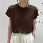 【ミニミニストア/miniministore】のフレンチスリーブ 半袖 Tシャツ 韓国風 人気、トレンドファッション・服の通販 founy(ファニー) ファッション Fashion レディースファッション WOMEN トップス・カットソー Tops/Tshirt シャツ/ブラウス Shirts/Blouses ロング / Tシャツ T-Shirts イエロー Yellow カットソー Cut And Sew シンプル Simple スプリング Spring スリーブ Sleeve ダウン Down 定番 Standard フレンチ French ベーシック Basic ボトム Bottom 半袖 Short Sleeve 無地 Plain Color おすすめ Recommend 夏 Summer ビジネス 仕事 通勤 Business thumbnail ダークブラウン|ID: prp329100004075825 ipo3291000000028534215