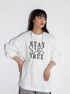 【ラシュッド/LASUD】のウェーブロゴオーバーロンT 人気、トレンドファッション・服の通販 founy(ファニー) ファッション Fashion レディースファッション WOMEN トップス・カットソー Tops/Tshirt ロング / Tシャツ T-Shirts おすすめ Recommend スリット Slit ルーズ Loose thumbnail オフホワイト|ID: prp329100004075886 ipo3291000000028951338