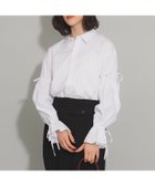 【ビームス ウイメン/BEAMS】のアーム リボン レギュラーカラー シャツ WHITE|ID: prp329100004076099 ipo3291000000028888855