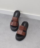 【インター ショシュール/INTER-CHAUSSURES】の【VAGABOND】厚底レザースライドサンダル 人気、トレンドファッション・服の通販 founy(ファニー) ファッション Fashion レディースファッション WOMEN サンダル Sandals 厚底 Platforms thumbnail DBR|ID: prp329100004076465 ipo3291000000027534852