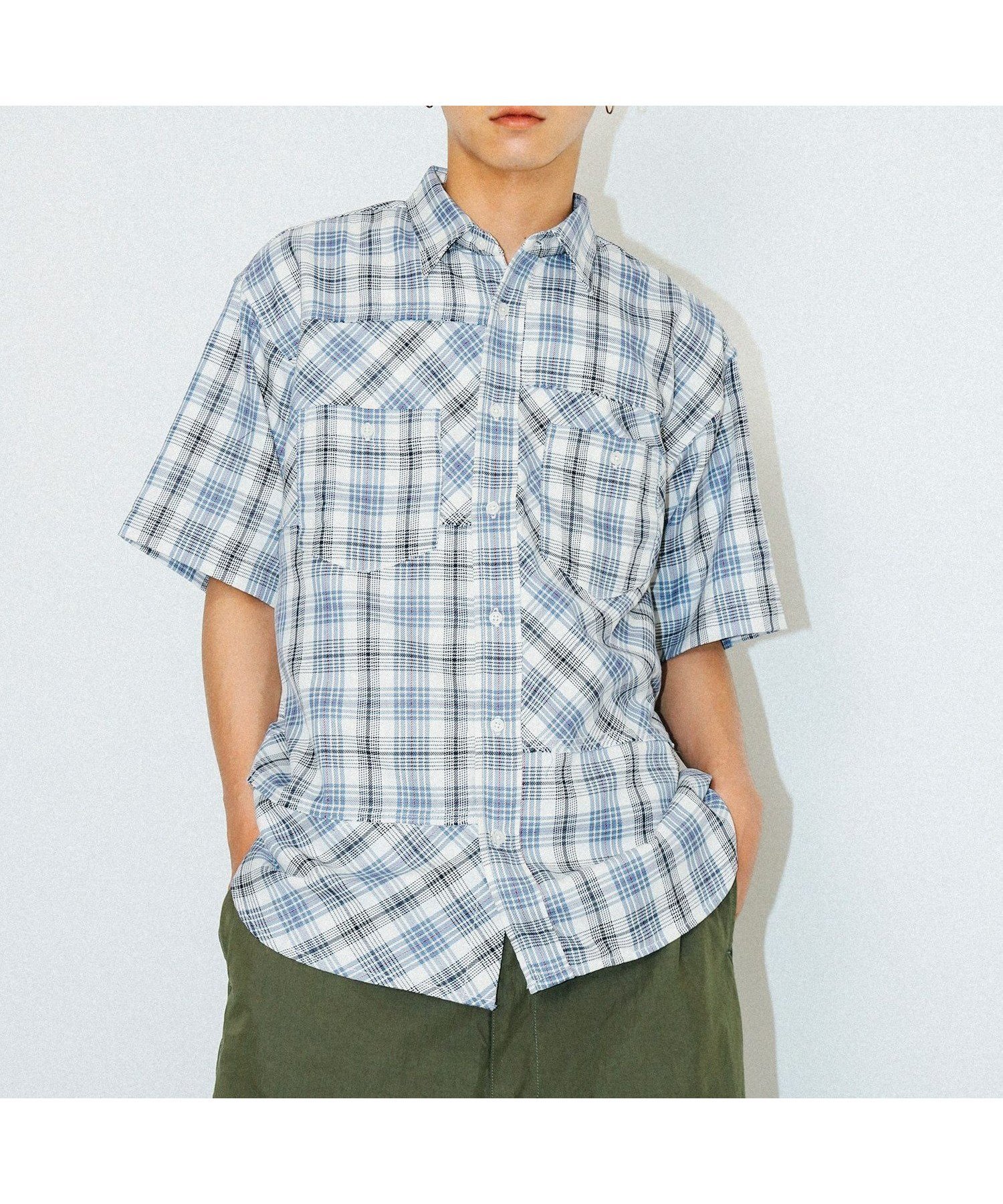 【ビームス/BEAMS / MEN】のBEAMS / 切替え バイアス チェック シャツ 人気、トレンドファッション・服の通販 founy(ファニー) 　ファッション　Fashion　メンズファッション　MEN　おすすめ　Recommend　スタイリッシュ　Stylish　チェック　Check　デニム　Denim　トレンド　Trend　バイアス　Bias　リラックス　Relax　ワイド　Wide　 other-1|ID: prp329100004076678 ipo3291000000027535810