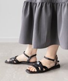 【ランダ/RANDA】の編みデザインストラップサンダル 人気、トレンドファッション・服の通販 founy(ファニー) ファッション Fashion レディースファッション WOMEN クッション Cushion サンダル Sandals トレンド Trend フィット Fit フラット Flat ラップ Wrap エレガント 上品 Elegant thumbnail BLACK|ID: prp329100004076704 ipo3291000000027535933