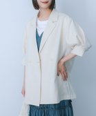 【センスオブプレイス/SENSE OF PLACE by URBAN RESEARCH】のハーフスリーブテーラードジャケット 人気、トレンドファッション・服の通販 founy(ファニー) ファッション Fashion レディースファッション WOMEN アウター Coat Outerwear ジャケット Jackets テーラードジャケット Tailored Jackets 2024年 2024 2024春夏・S/S Ss,Spring/Summer,2024 S/S・春夏 Ss・Spring/Summer おすすめ Recommend インナー Inner グラフィック Graphic ジャケット Jacket セットアップ Set Up ハーフ Half 夏 Summer thumbnail IVORY|ID: prp329100004076749 ipo3291000000028211466