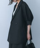 【センスオブプレイス/SENSE OF PLACE by URBAN RESEARCH】のハーフスリーブテーラードジャケット 人気、トレンドファッション・服の通販 founy(ファニー) ファッション Fashion レディースファッション WOMEN アウター Coat Outerwear ジャケット Jackets テーラードジャケット Tailored Jackets 2024年 2024 2024春夏・S/S Ss,Spring/Summer,2024 S/S・春夏 Ss・Spring/Summer おすすめ Recommend インナー Inner グラフィック Graphic ジャケット Jacket セットアップ Set Up ハーフ Half 夏 Summer thumbnail BLACK|ID: prp329100004076749 ipo3291000000028211468