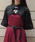 【アクシーズファム/axes femme】のチャイナ釦ショートボレロブラウス 人気、トレンドファッション・服の通販 founy(ファニー) ファッション Fashion レディースファッション WOMEN アウター Coat Outerwear ボレロ Bolero jackets トップス・カットソー Tops/Tshirt シャツ/ブラウス Shirts/Blouses おすすめ Recommend オリエンタル Oriental キャミ Cami ショート Short ジャカード Jacquard フロント Front ボレロ Bolero エレガント 上品 Elegant 半袖 Short Sleeve thumbnail 黒|ID: prp329100004076879 ipo3291000000027760296