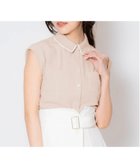 【ノエラ/Noela】のバイカラーステッチブラウス 人気、トレンドファッション・服の通販 founy(ファニー) ファッション Fashion レディースファッション WOMEN トップス・カットソー Tops/Tshirt シャツ/ブラウス Shirts/Blouses スリーブ Sleeve ノースリーブ No Sleeve フレンチ French ポケット Pocket thumbnail ベージュ|ID: prp329100004076991 ipo3291000000027538393