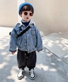 【アイモハ/aimoha / KIDS】の【aimoha-KIDS-】子供服 ユニセックスフード付きデニムジャケット 人気、トレンドファッション・服の通販 founy(ファニー) ファッション Fashion キッズファッション KIDS アウター Coat Outerwear /Kids おすすめ Recommend ジャケット Jacket デニム Denim トレンド Trend ベーシック Basic 定番 Standard thumbnail ブルー|ID: prp329100004077000 ipo3291000000027538498