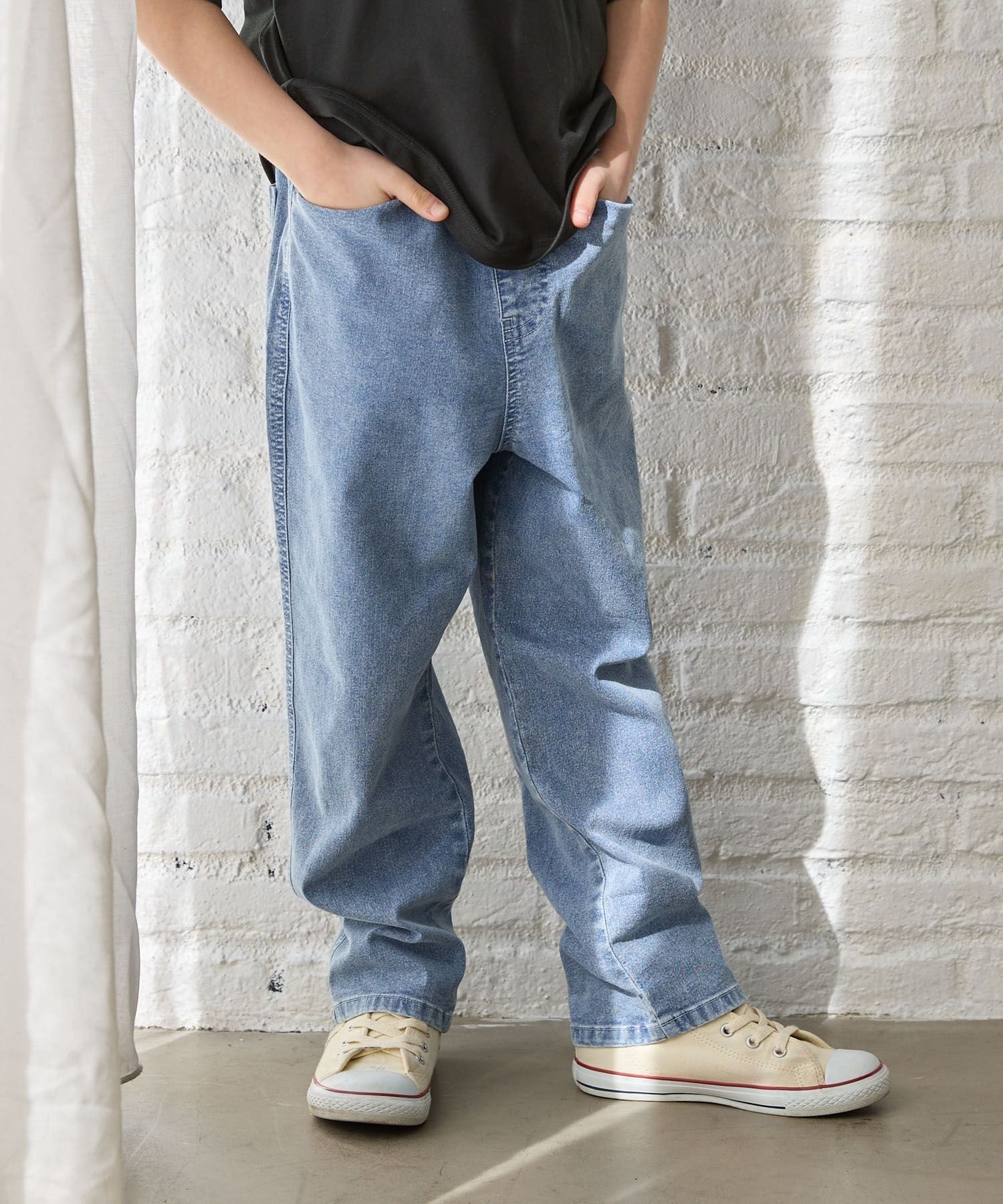 【グローバルワーク/GLOBAL WORK / KIDS】のCOOLデニムワイドテーパード/キッズ/995595 人気、トレンドファッション・服の通販 founy(ファニー) 　ファッション　Fashion　キッズファッション　KIDS　おすすめ　Recommend　ストレッチ　Stretch　デニム　Denim　トレンド　Trend　ユーズド　Used　ワイド　Wide　夏　Summer　 other-1|ID: prp329100004077135 ipo3291000000028230110