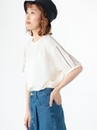 【テチチ/Te chichi】の袖パイピングジャカードトップス 人気、トレンドファッション・服の通販 founy(ファニー) ファッション Fashion レディースファッション WOMEN トップス・カットソー Tops/Tshirt ジャカード Jacquard バランス Balance パイピング Piping thumbnail オフホワイト|ID: prp329100004077174 ipo3291000000028104269