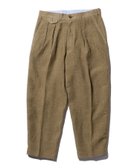 【ビームス/BEAMS / MEN】のBEAMS PLUS / リネン キュプラ ハウンドトゥース 2プリーツ テーパード トラウザーズ 人気、トレンドファッション・服の通販 founy(ファニー) ファッション Fashion メンズファッション MEN アメリカン American キュプラ Cupra コイン Coin テーパード Tapered ハウンドトゥース Houndstooth パターン Pattern プリーツ Pleats ポケット Pocket リネン Linen エレガント 上品 Elegant thumbnail BROWN|ID: prp329100004077333 ipo3291000000027541223