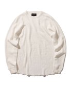 【ビームス/BEAMS / MEN】のBEAMS PLUS / ワッフル クルーネック ロングスリーブ Tシャツ WHITE|ID: prp329100004077514 ipo3291000000027542232