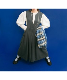 【ケービーエフ/KBF / URBAN RESEARCH】のキーネックBIGプリーツジャンパースカート 人気、トレンドファッション・服の通販 founy(ファニー) ファッション Fashion レディースファッション WOMEN スカート Skirt 2024年 2024 2024-2025秋冬・A/W Aw/Autumn/Winter/Fw/Fall/2024-2025 A/W・秋冬 Aw・Autumn/Winter・Fw・Fall-Winter 冬 Winter インナー Inner チェック Check ハイネック High Neck プリーツ Pleats ベスト Vest エレガント 上品 Elegant 無地 Plain Color |ID:prp329100004077593