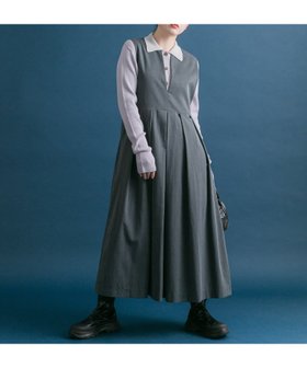 【ケービーエフ/KBF / URBAN RESEARCH】の『2サイズ展開』キーネックBIGプリーツジャンパースカート 人気、トレンドファッション・服の通販 founy(ファニー) ファッション Fashion レディースファッション WOMEN スカート Skirt 2024年 2024 2024-2025秋冬・A/W Aw/Autumn/Winter/Fw/Fall/2024-2025 冬 Winter インナー Inner チェック Check ハイネック High Neck プリーツ Pleats ベスト Vest エレガント 上品 Elegant 無地 Plain Color A/W・秋冬 Aw・Autumn/Winter・Fw・Fall-Winter |ID:prp329100004077593